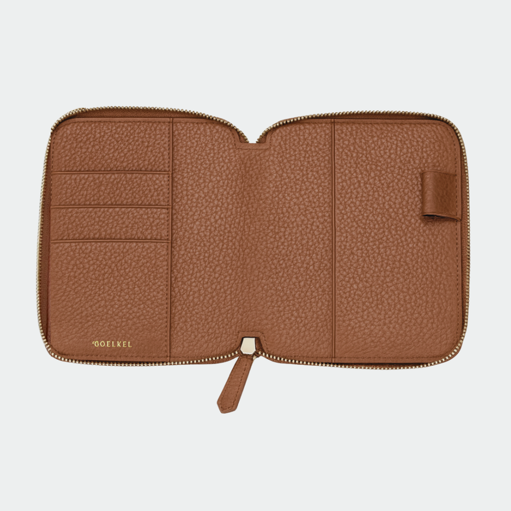 Cognac Passport Holder
